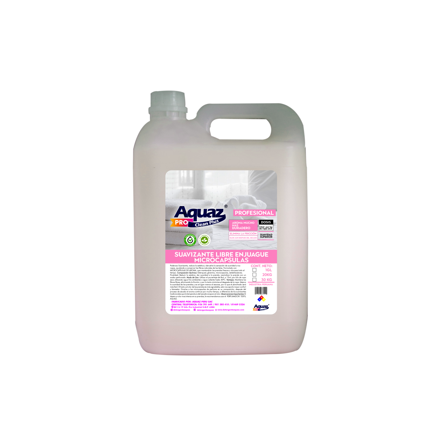 SUAVIZANTE CON MICROCAPSULAS AQUAZ - Imagen 3